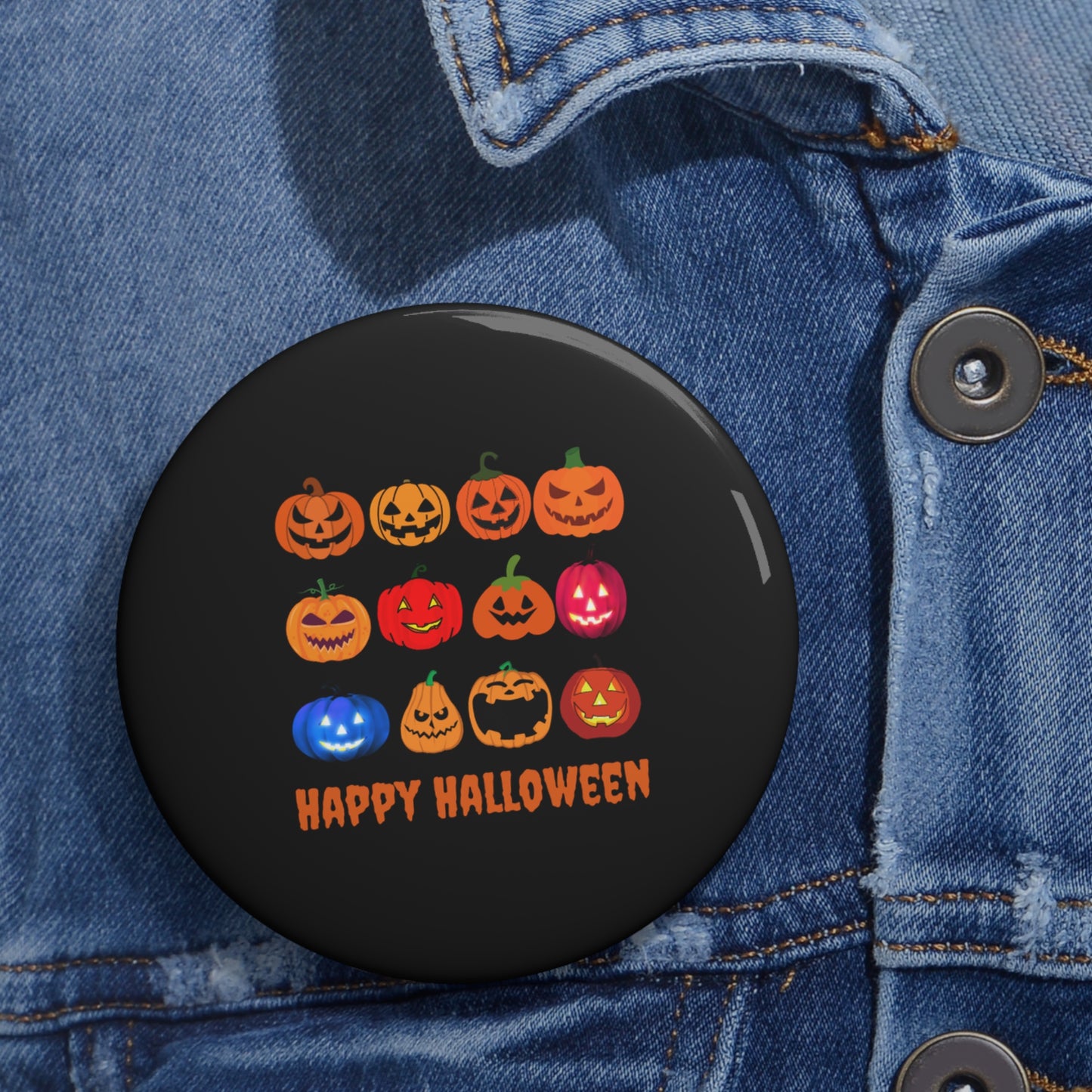 Jack O' Lantern Pin, Jack O' Lantern Button, Pumpkins Pin, Pumpkins Button, Halloween Pin Back Button, Halloween Gift, Pumpkin Badge