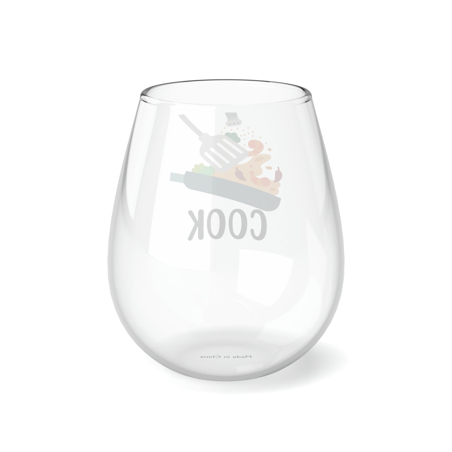 Cook Wine Glass, Cook Gift, Chef Wine Glass, Cook Stemless Wine Glass, Cooking Wine Glass, Profession Wine Glass, Hobbies Gift For Cook