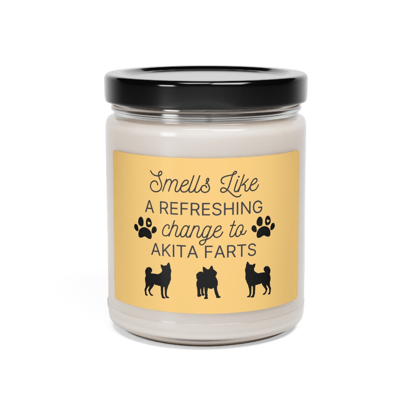 Funny Akita Candle - Smells Like a Refreshing Change to Akita Farts Candle | Akita Gifts, Dog Mom Gift, Dog Dad Gift, Scented Candle for Akita Owners | Dog Candle