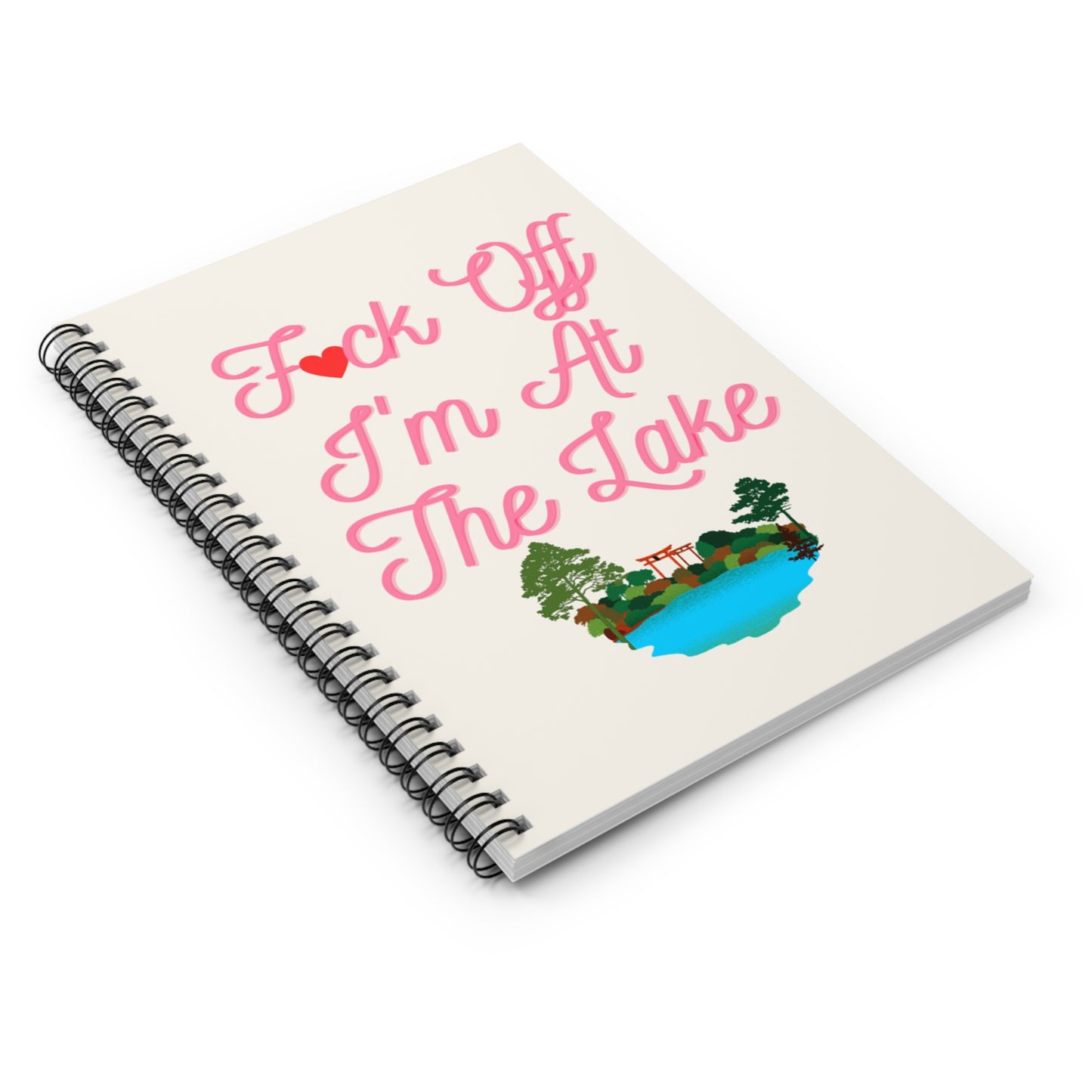 Lake Notebook, Lake Gifts, Funny Lake Journal, F*ck Off I'm At The Lake Notebook, Summer Vacation Notebook, Lake Stationery, Gift for Her