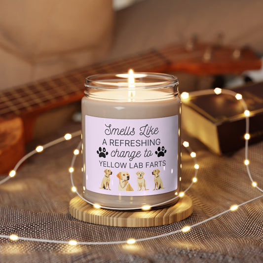 Yellow Lab Gifts, Yellow Lab Candle, Yellow Lab Farts Candle, Candle Gift For Yellow Labrador Owner, Yellow Labrador Retriever Candle Gift
