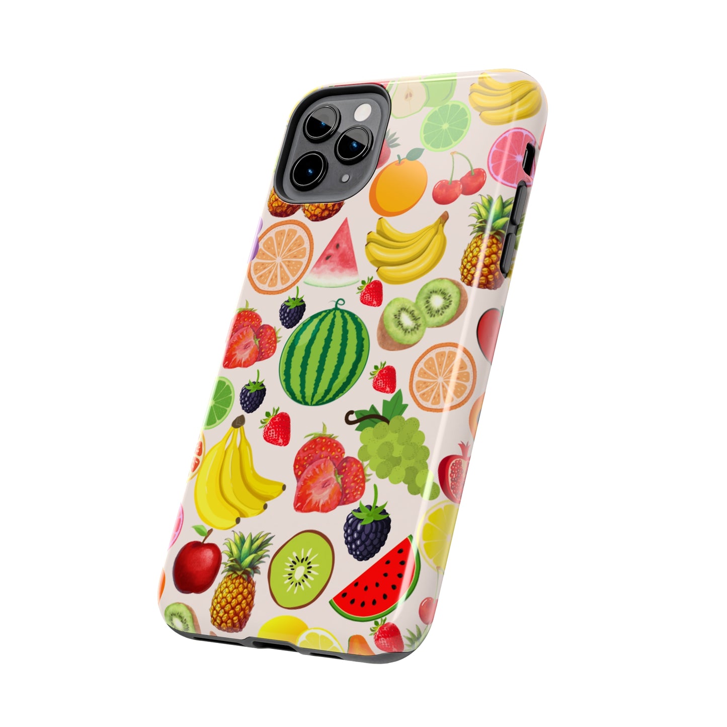 Fruit Phone Case, Fruits Collage Phone Case, Scrapbook Aesthetic Fruits Phone Case, Vegan Vegetarian, Spring Phone Case, Summer Phone Case