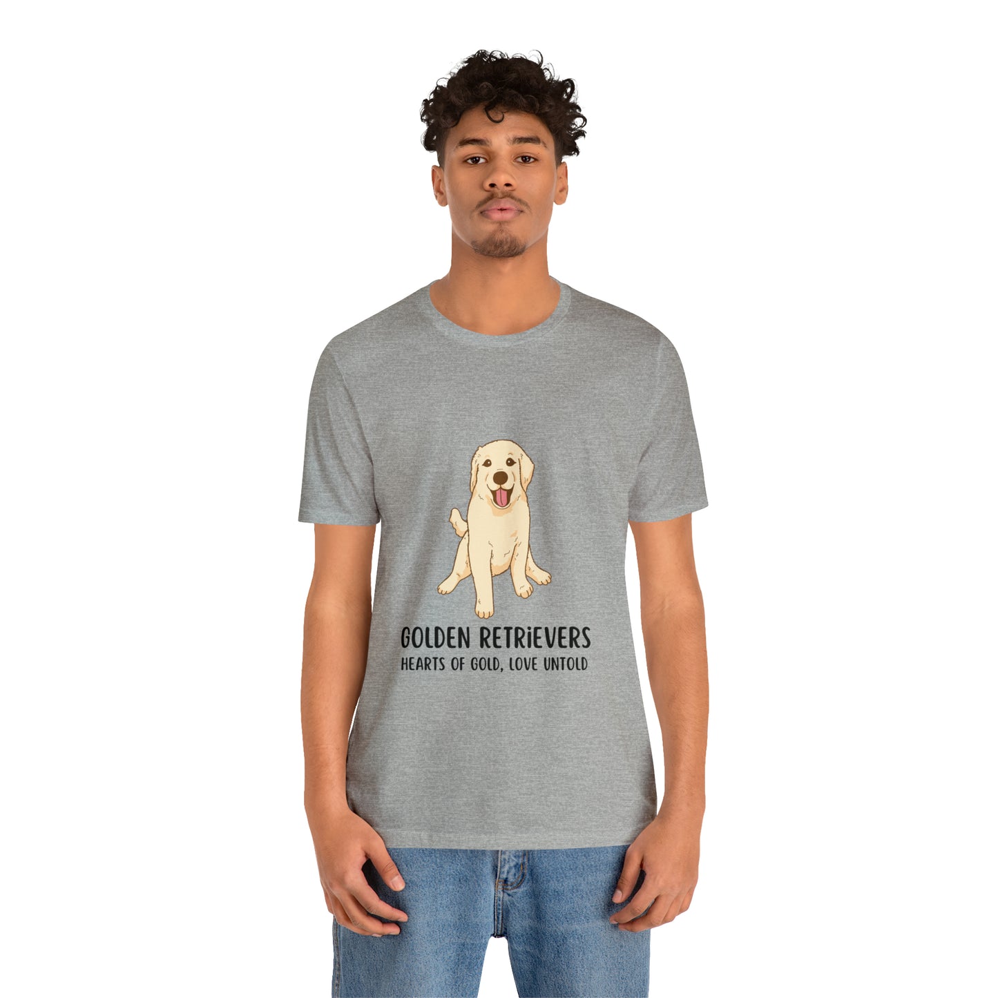 Golden Retriever T-Shirt, Golden Retriever Shirt, Dog Tee, Golden Retrievers Hearts of Gold Love Untold Shirt, Golden Retriever Owner Gift