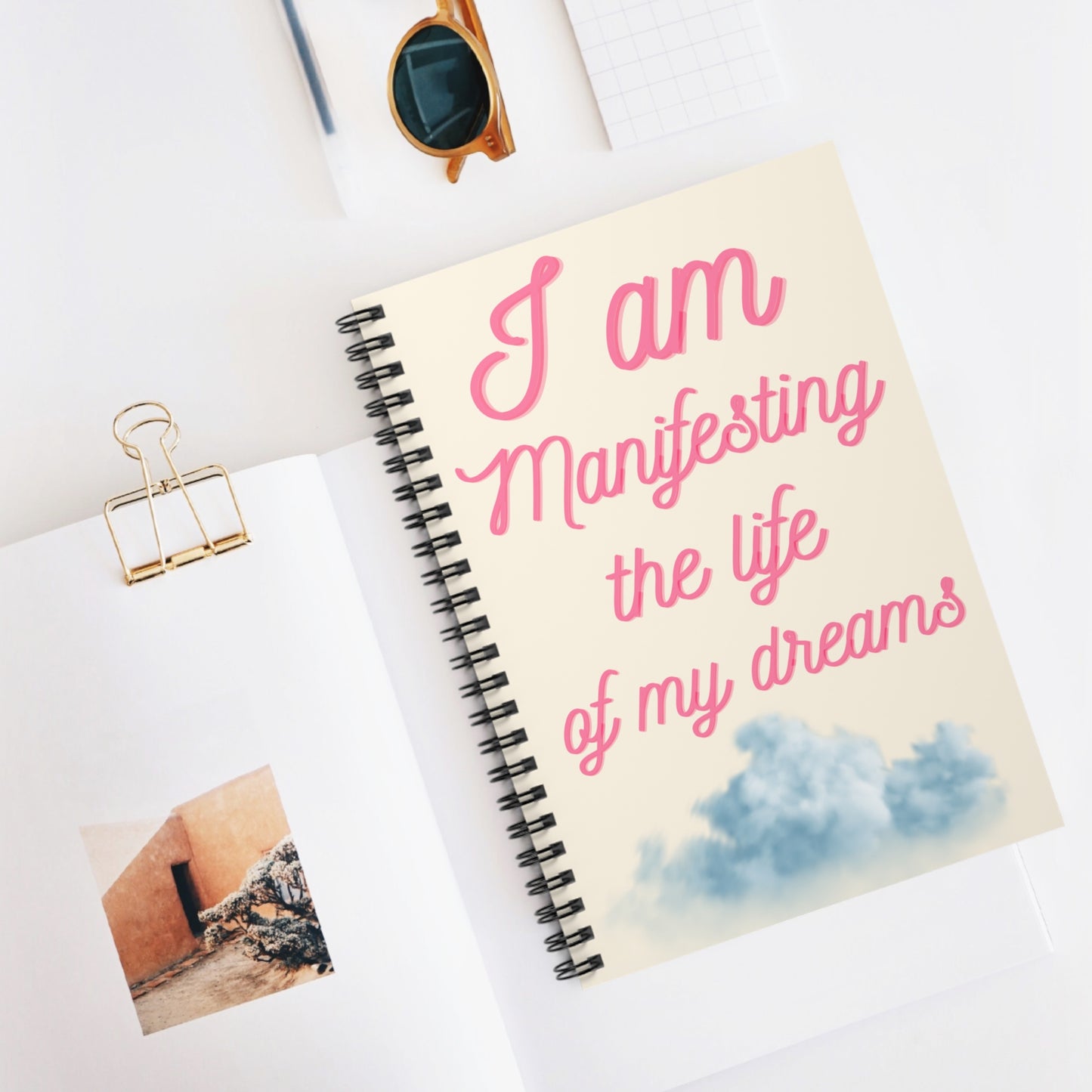 I Am Manifesting The Life Of My Dreams Notebook, Manifesting Notebook, Manifesting Journal, Meditation NoteBook, Meditation Journal Gift