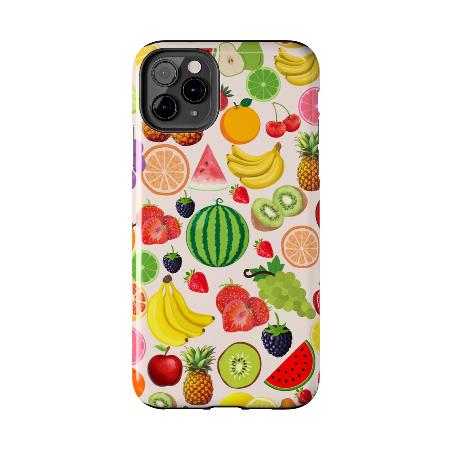 Fruit Phone Case, Fruits Collage Phone Case, Scrapbook Aesthetic Fruits Phone Case, Vegan Vegetarian, Spring Phone Case, Summer Phone Case