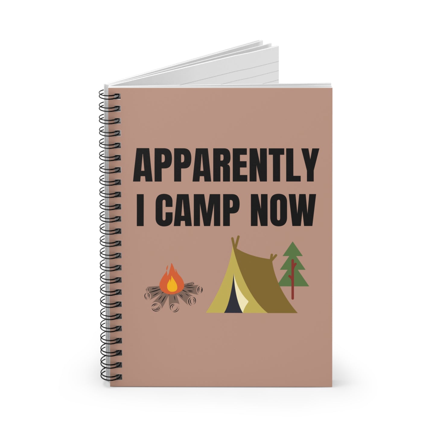 Camping Notebook, Funny Camp Notebook, Apparently I Camp Now Notebook, Camping Gifts, Camp Gifts, Camping Trip Planner, Family Camp Vacation