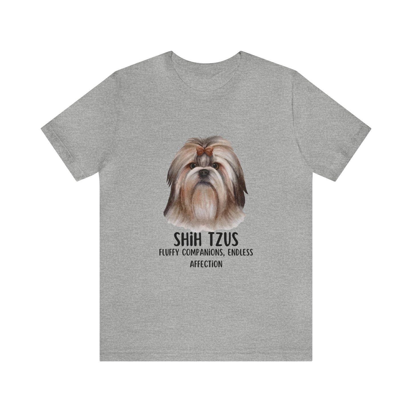 Shih Tzu T-Shirt, Shih Tzu Shirt, Dog Tee, Shih Tzus Fluffy Companions Endless Affection Shirt, Shih Tzu Owner Gift, Teacup Dog Bread