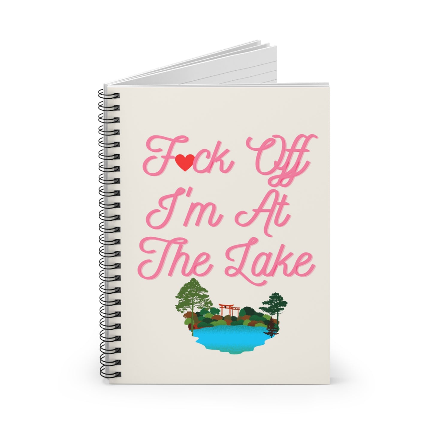 Lake Notebook, Lake Gifts, Funny Lake Journal, F*ck Off I'm At The Lake Notebook, Summer Vacation Notebook, Lake Stationery, Gift for Her