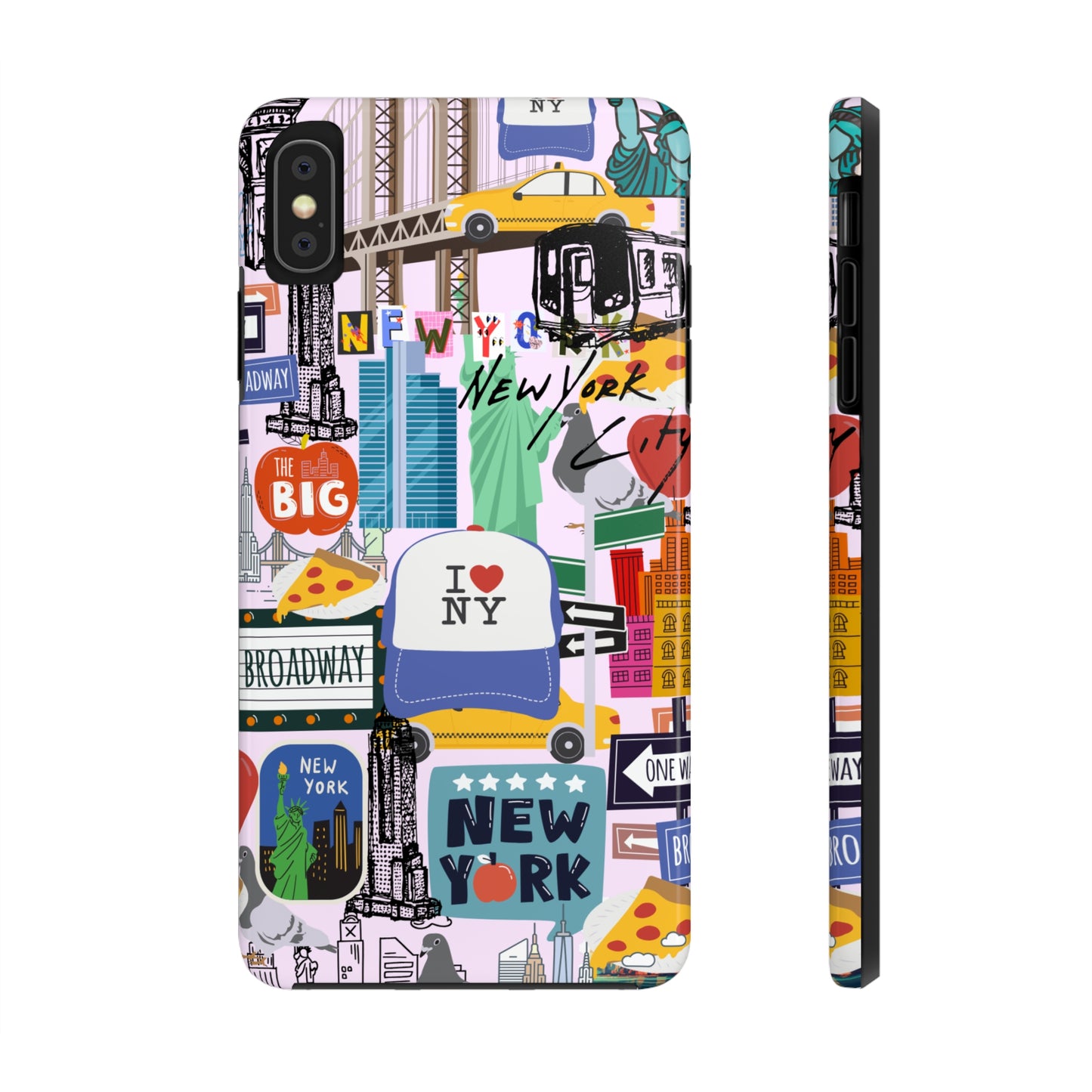 New York Phone Case, NYC Collage Phone Case, Aesthetic Manhattan Phone Case, NY Style Tough Phone Cases