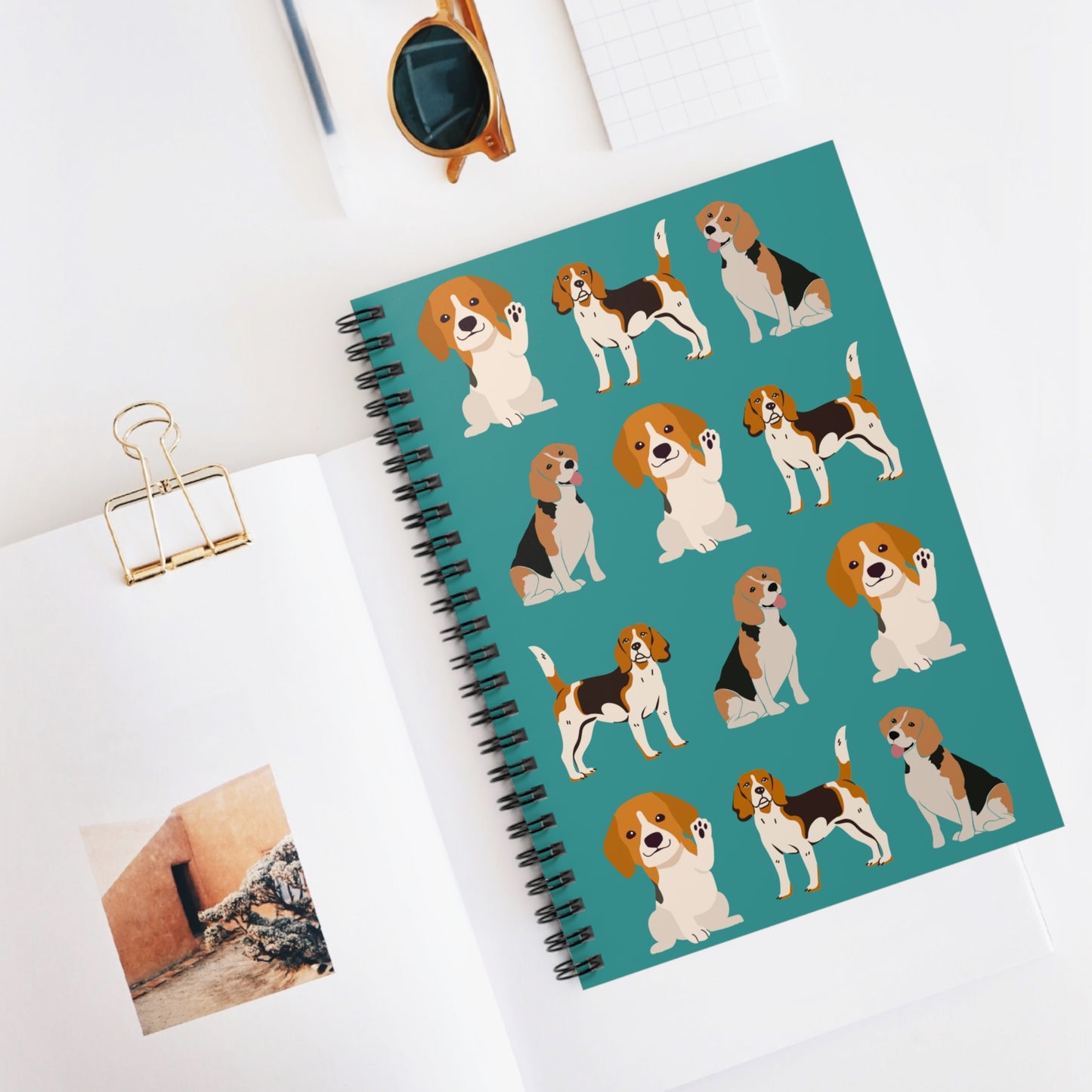 Beagle Notebook, Beagle Gifts, Beagle Journal, Dog Notebook, Beagle Stationery, Beagle Diary, Beagle Dog Note Pad, Beagle Mom Gift Christmas