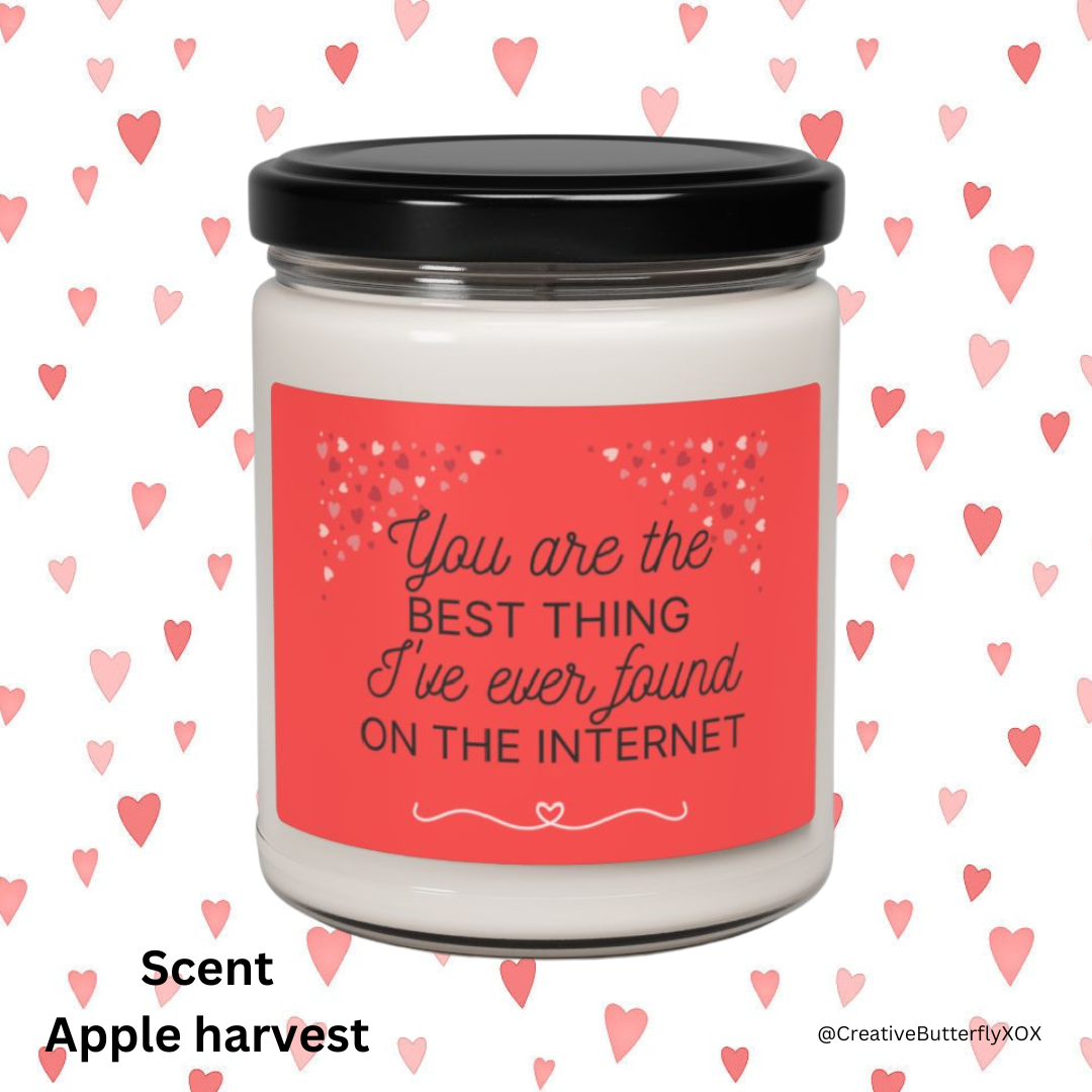 Apple Harvest Scented Soy Candle | Best Thing on the Internet Candle | Funny Candle Gift for Couples