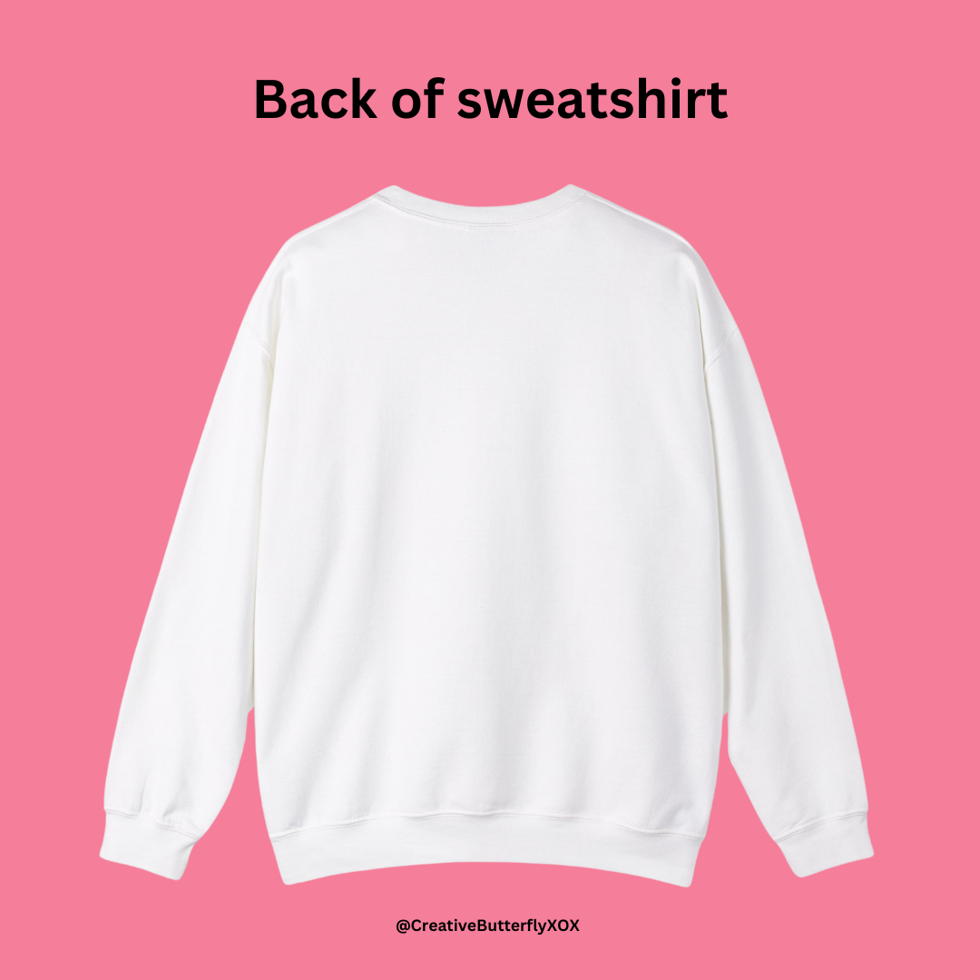 Back of sweatshirt - Easter hamster sweatshirt mouse rodent in easter bunny ears pullover