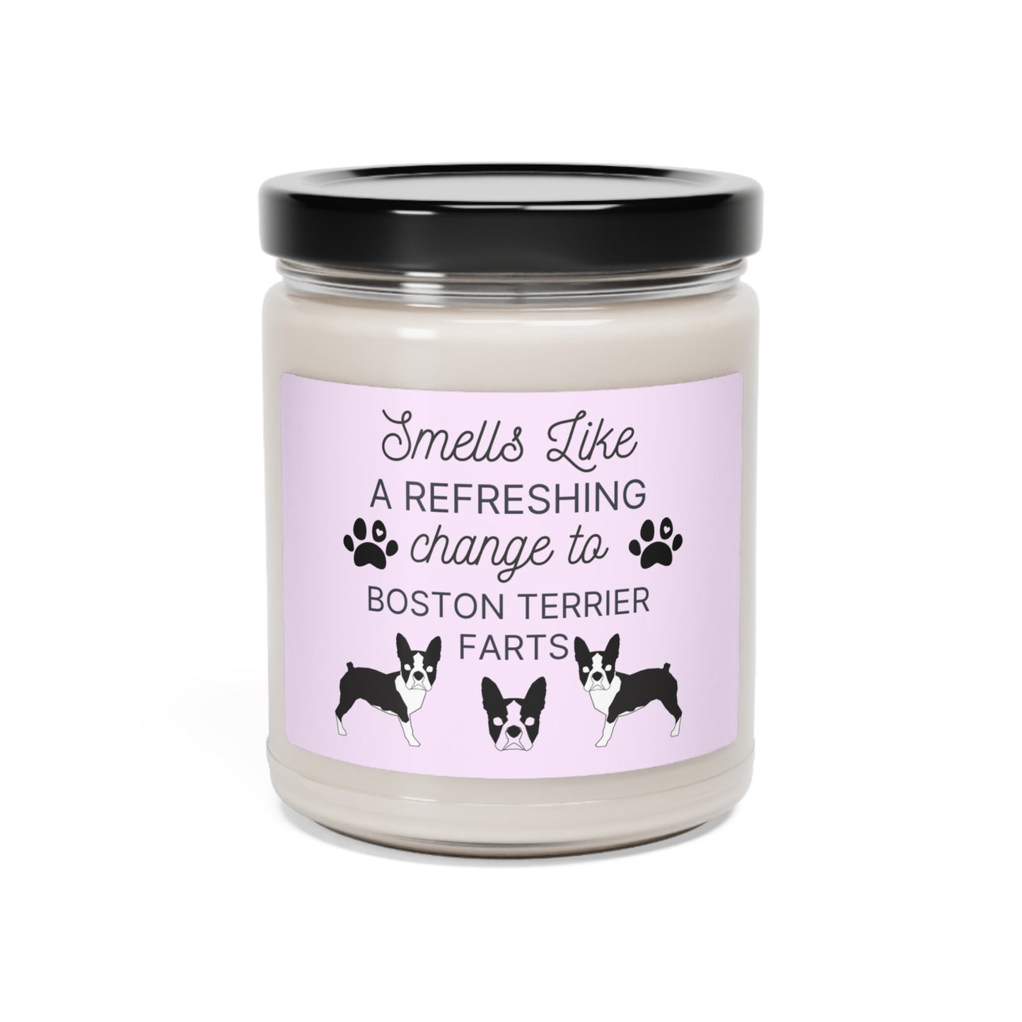 Funny Dog Farts Candle | Boston Terrier Mom and Dad Gift