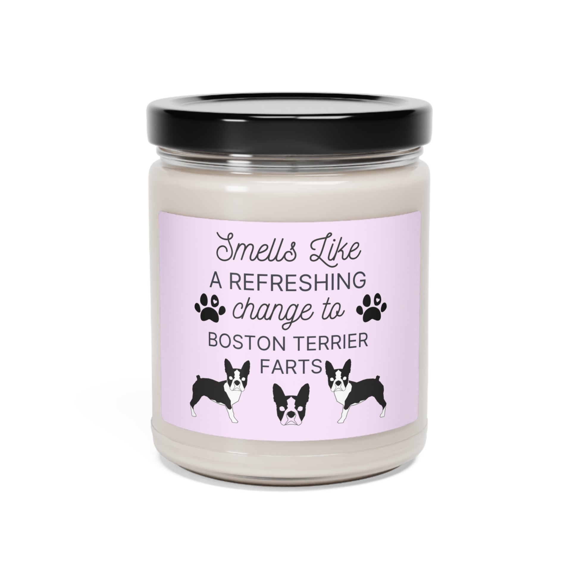 Funny Dog Farts Candle | Boston Terrier Mom and Dad Gift