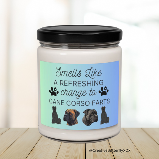 Funny Cane Corso Candle | Cane Corso Dog Gifts | Dog Farts Candle for Cane Corso Owners | Cane Corso Mom and Dad Gifts