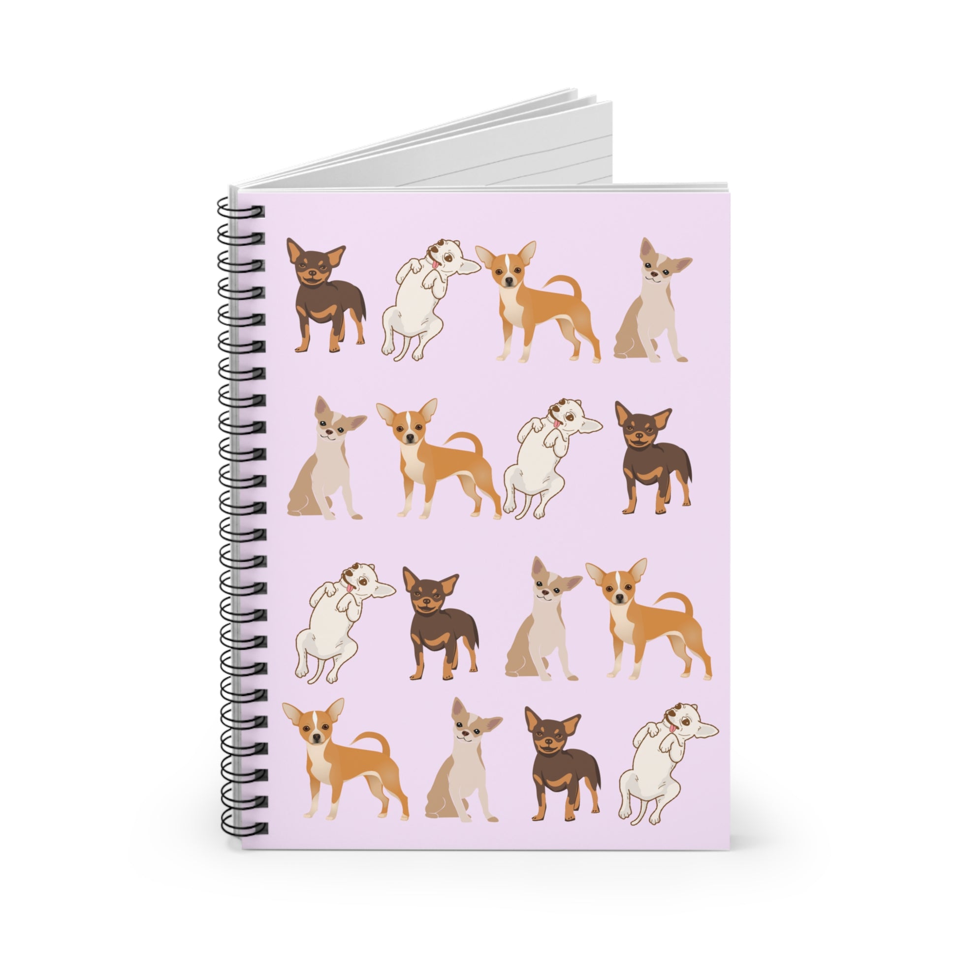 Chihuahua dog notebook, gift for Chihuahua mom, dog owner stationery journal, cute notepad for puppy lovers
