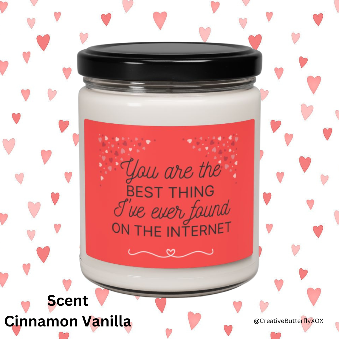 Cinnamon Vanilla Scented Soy Candle | Best Thing on the Internet Candle | Scented Gift for Internet Lovers