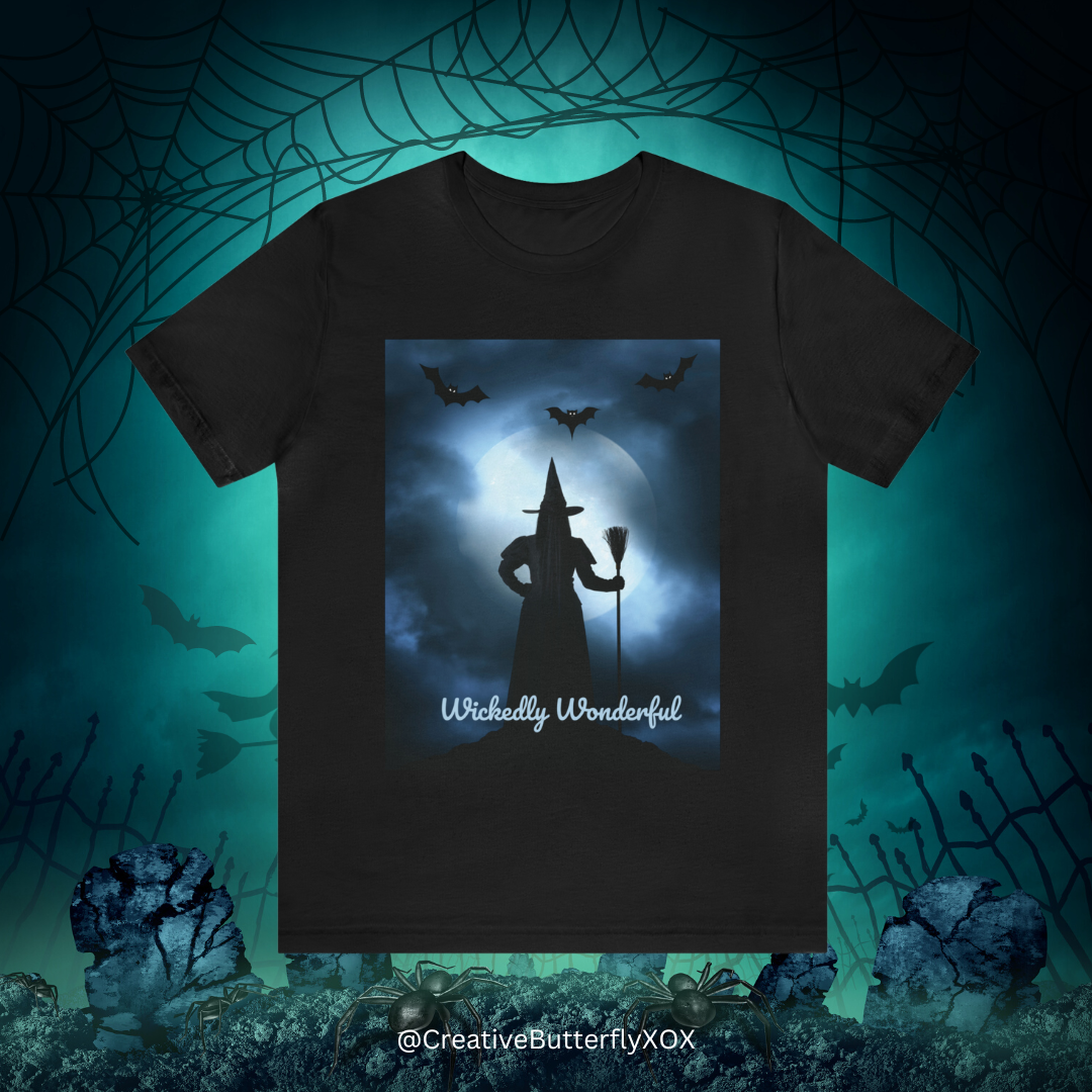 Wickedly Wonderful Witch T-Shirt, Halloween Shirt, Witch Shirt, Witchy Woman Shirt, Spooky Season Witch Tshirt Unisex, Witchy Vibes