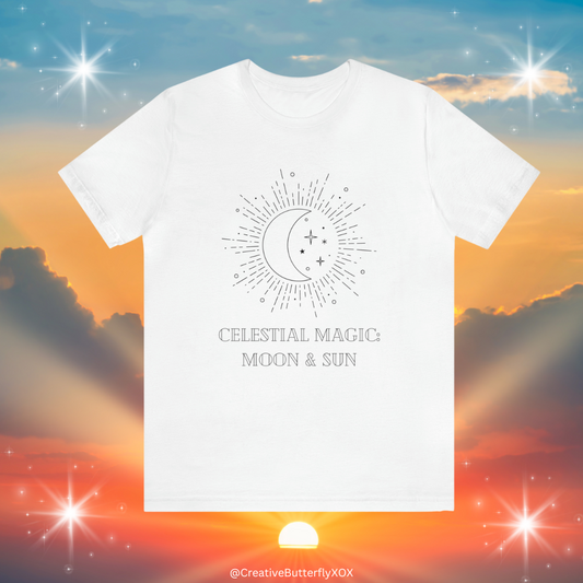 Celestial Magic Moon and Sun T-Shirt, Luna Shirt, Sun Shirt, Celestial Shirt, Luna Eclipse Shirt, Boho Shirt, Witchy Shirt, Moon Goddess