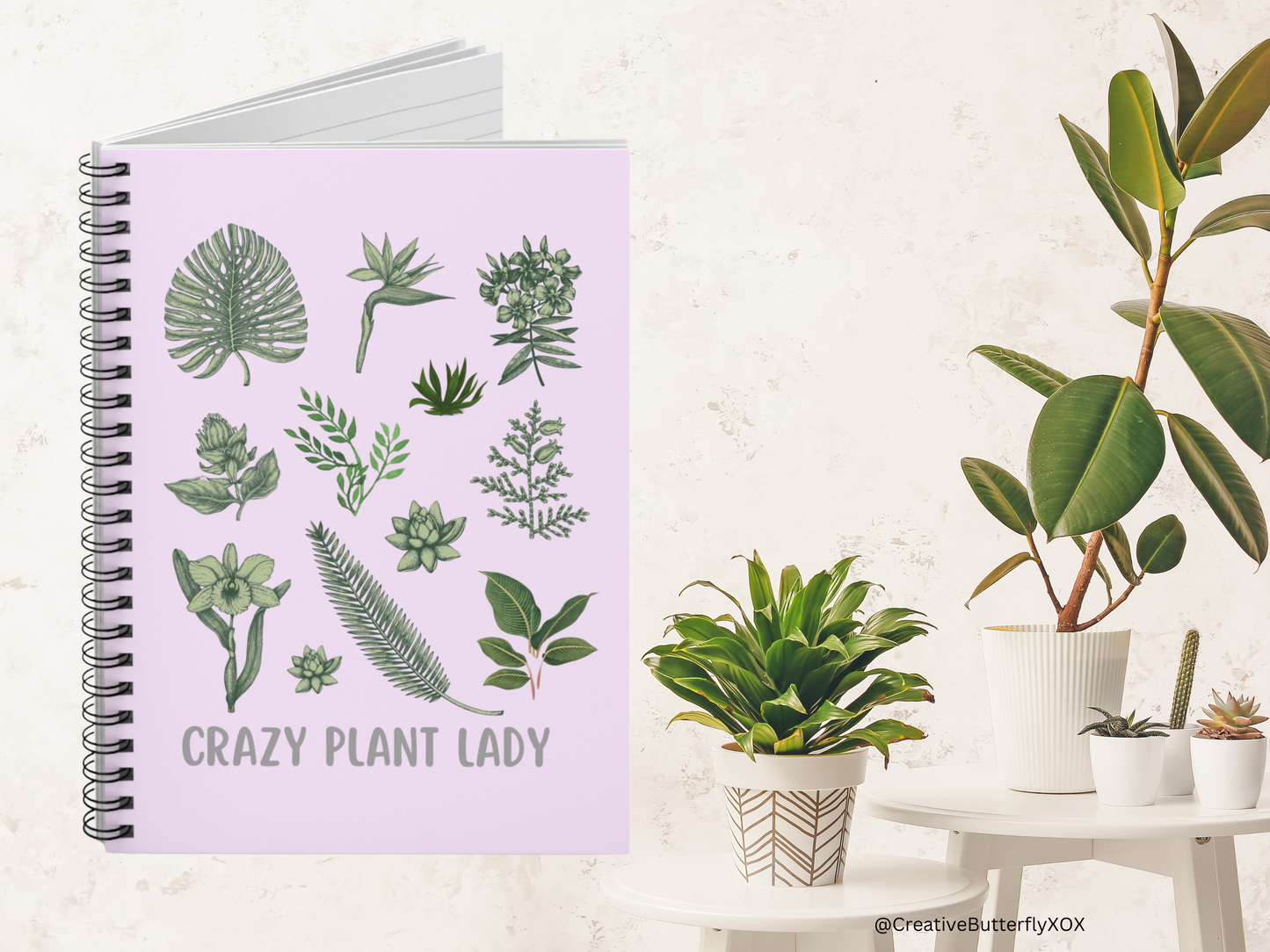 Crazy Plant Lady Notebook, Plants Journal, Plants Notebook, Gardener Notebook, Gardener Journal, Gardener Gifts, Gift For Gardener