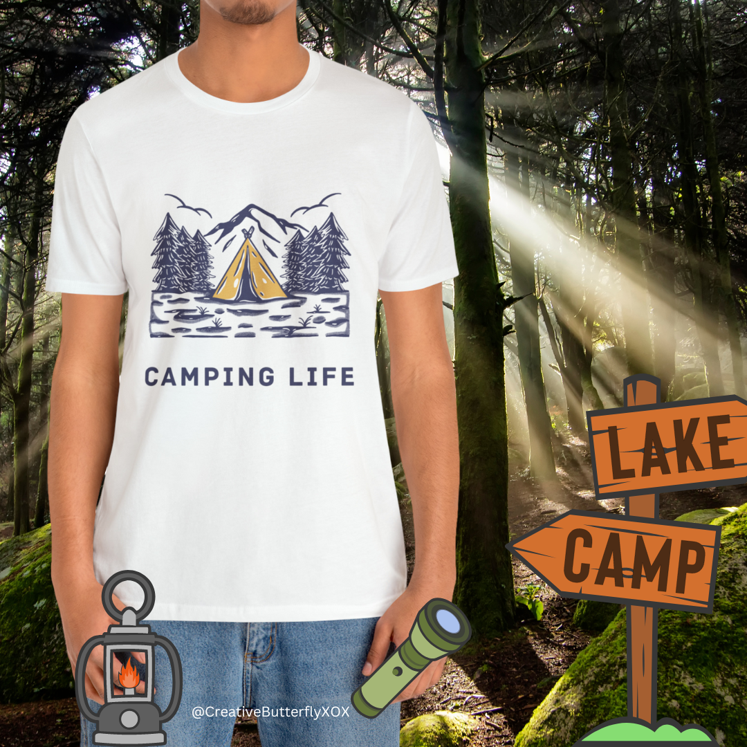 Camping Life T-Shirt, Camp Shirt, Camping Shirt, Nature Shirt, Outdoors T-Shirt, Park Shirt, Tent Shirt, Family Camping Trip Shirt, Boho