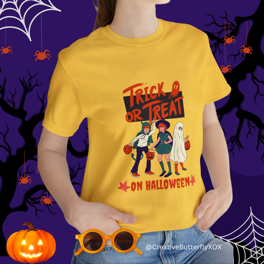 Trick or Treat Shirt, Children Trick or Treating Shirt, Halloween Trick or Treat Shirt, Retro Halloween Shirt, Retro Trick or Treat T-Shirt