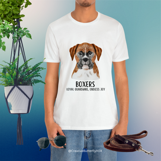 Boxer T-Shirt, Boxer Dog Shirt, Boxers Loyal Guardians Endless Joy Shirt, Cute Boxer T-Shirt, Boxer Dog Mom Shirt, Gift For Boxer Owner