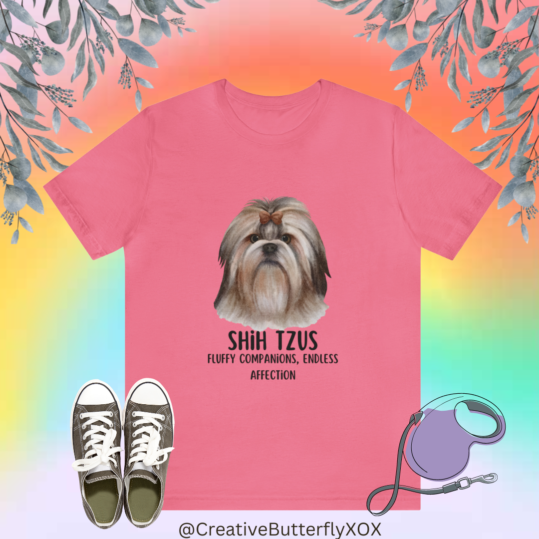 Shih Tzu T-Shirt, Shih Tzu Shirt, Dog Tee, Shih Tzus Fluffy Companions Endless Affection Shirt, Shih Tzu Owner Gift, Teacup Dog Bread