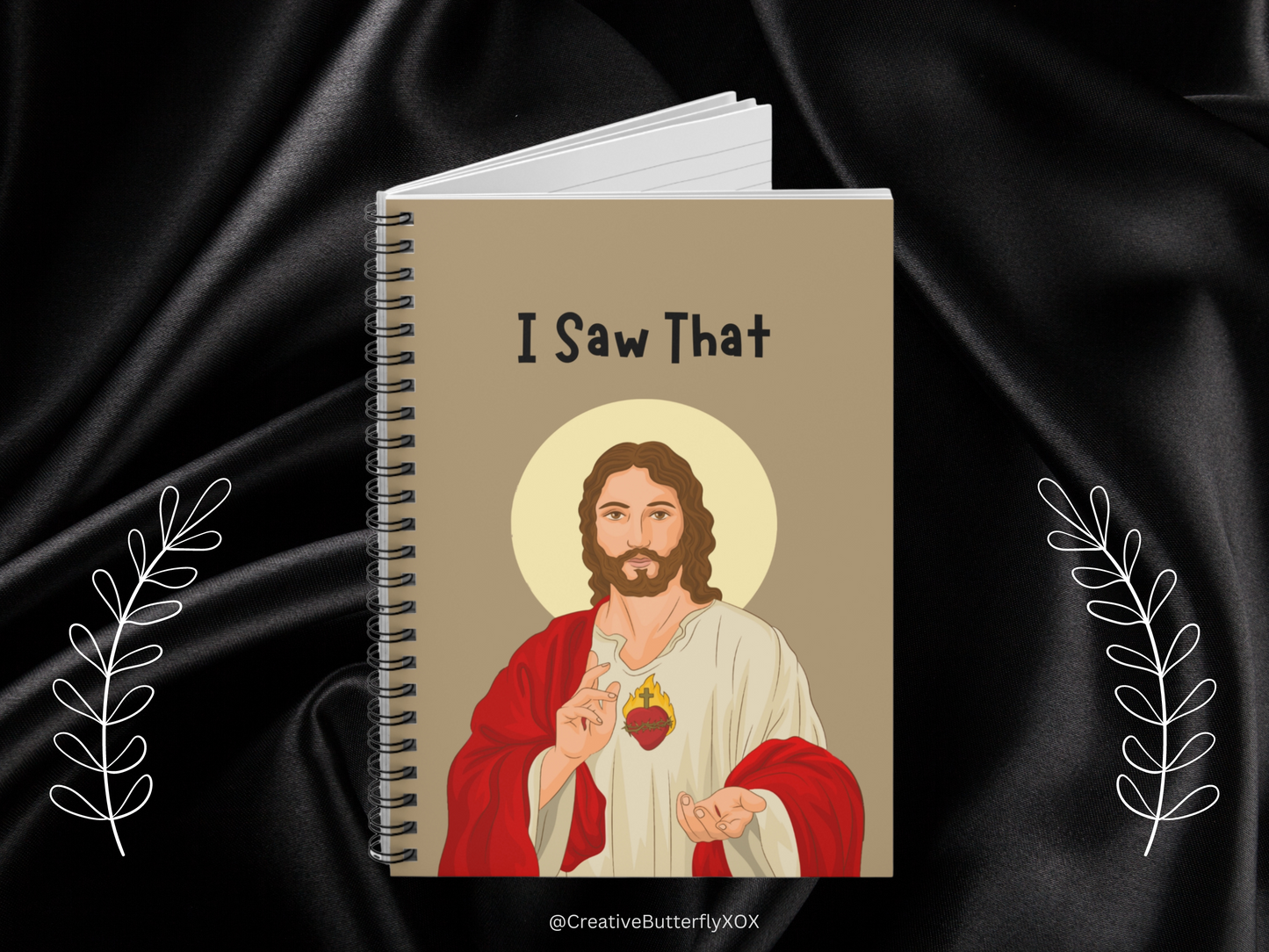 Jesus Notebook, Funny I Saw That Jesus Meme Notebook, Funny Journal, Funny Jesus Journal, Jesus Stationery, Funny Christian Notebook Gift