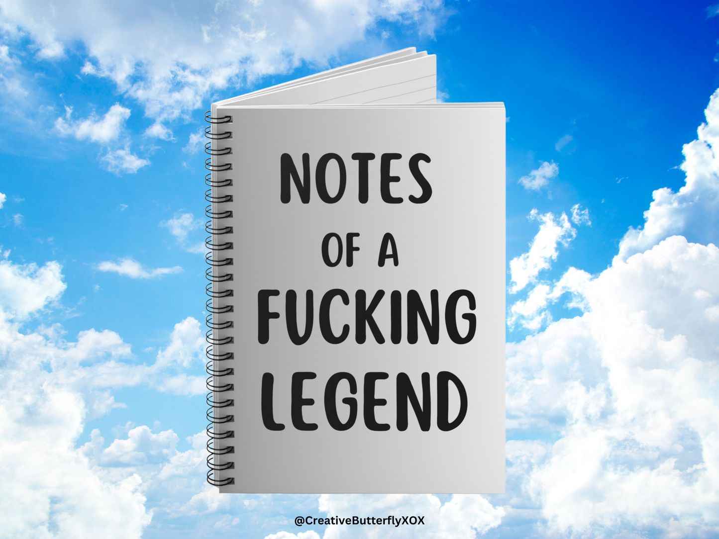 Funny Notebook, Notes Of A Fucking Legend Notebook, Funny Gift For Him or Her, Funny Journal, Funny Planner, Colleague Gift, Co-worker Gift