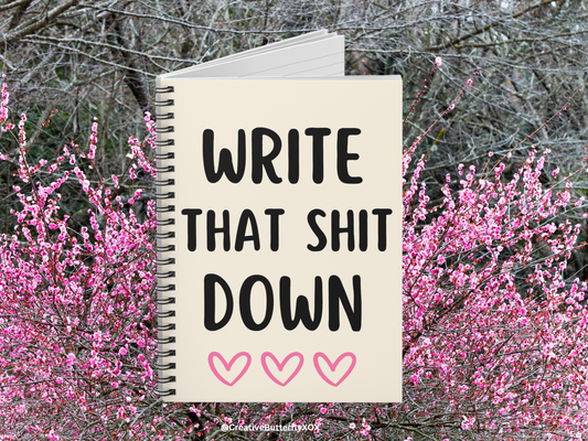 Write That Shit Down Notebook, Writer Gift, Writer Notebook, Author Gift, Funny Notebook, Funny Journal Gift, Coworker Gift, Colleague Gift