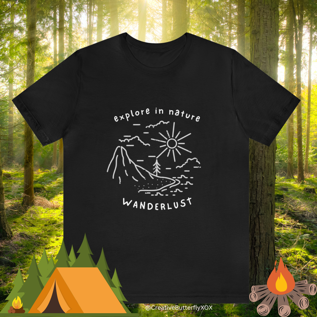 Camp Shirt, Camping Shirt, Camp T-Shirt, Hiking Shirt, Nature Trail Shirt, Explore in Nature Wanderlust Shirt, Explorer Shirt, Parks Shirt