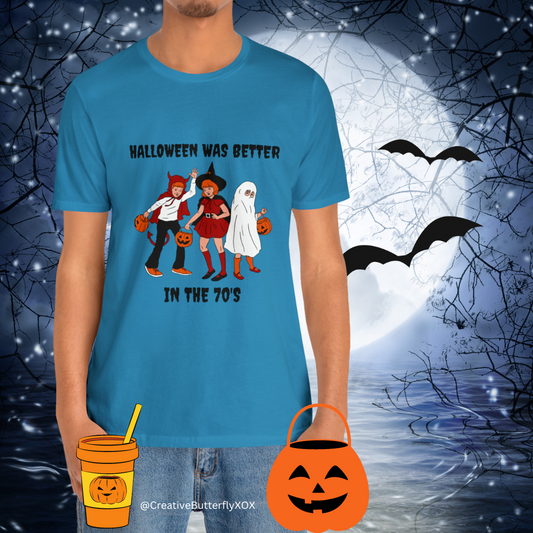 Retro Halloween Shirt 70s, 70'S Retro Halloween Shirt, Vintage Halloween T-Shirt, Fall Shirt, 70's Halloween T-Shirt, 70s Vintage Trick or TreaK