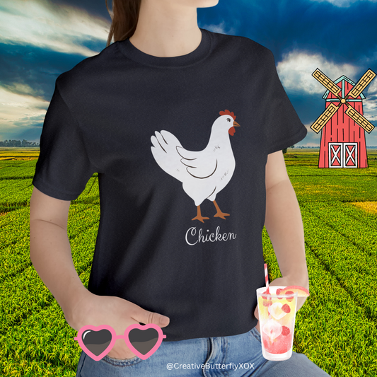 Chicken T-Shirt, Farm Chicken Shirt, Funny Chicken Shirt, Country Farm Shirt, Chicken Coop Apparel, Rooster Shirt, Chicken Themed Gift