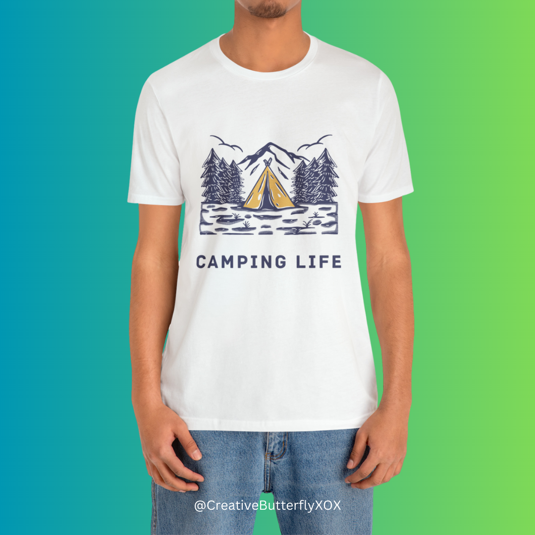 Camping Life T-Shirt, Camp Shirt, Camping Shirt, Nature Shirt, Outdoors T-Shirt, Park Shirt, Tent Shirt, Family Camping Trip Shirt, Boho