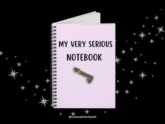 My Very Serious Notebook, Funny P Notebook, Big D*ck Funny Notebook Gift, Funny Coworker Gift, Hilarious Office Notebook, Work Colleague