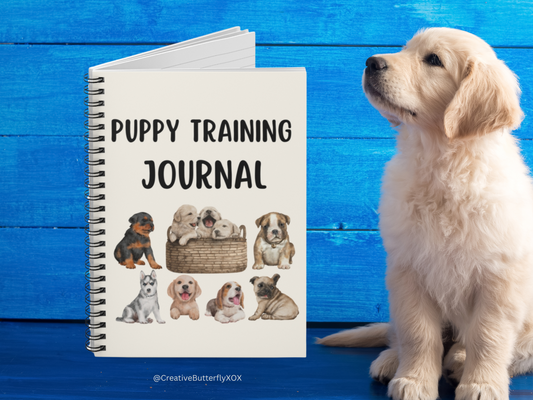 New Dog Owner Gift, Puppy Training Journal Notebook, Gift For Dog Mom, Gift For New Puppy Owner, Puppy Notebook, Puppy Journal Stationery