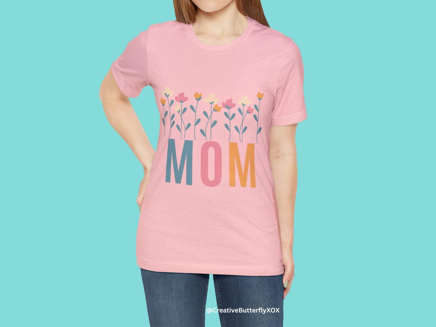 Mom T-shirt, Wild Flowers Mom Shirt, Boho Mom Tee, Mom T-shirt, Mothers Day Gift For Mom, Mom's Birthday Gift, Hippie Hippies Mommy Shirt