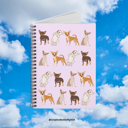 Chihuahua Notebook, Chihuahua Gifts, Chihuahua Dog Notepad, Gift For Chihuahua Mom, Gifts For Chihuahua Owner, Chihuahua Stationery Notebook