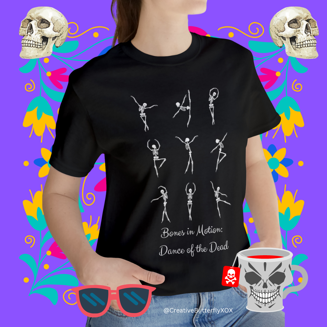 Ballet Skeleton T-Shirt, Ballet Shirt, Dance T-Shirt, Dancing Skeleton Shirt, Ballet T-Shirt, Funny T-Shirt, Dance of the Dead Shirt Unisex