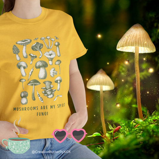 Mushroom T-Shirt, Mushrooms Shirt, Mushrooms Are My Spirit Fungi Shirt, Funny Mushroom T-Shirt, Funny Mushrooms Shirt, Cottagecore Shirt