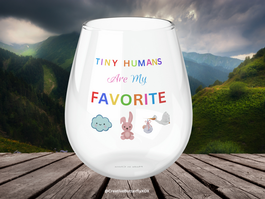 Peds Nurse Wine Glass, Pediatric Nurse Stemless Wine Glass, Gift For Labor & Delivery Nurse, Peds Nurse Gifts, RN Pediatric Nurse Gifts