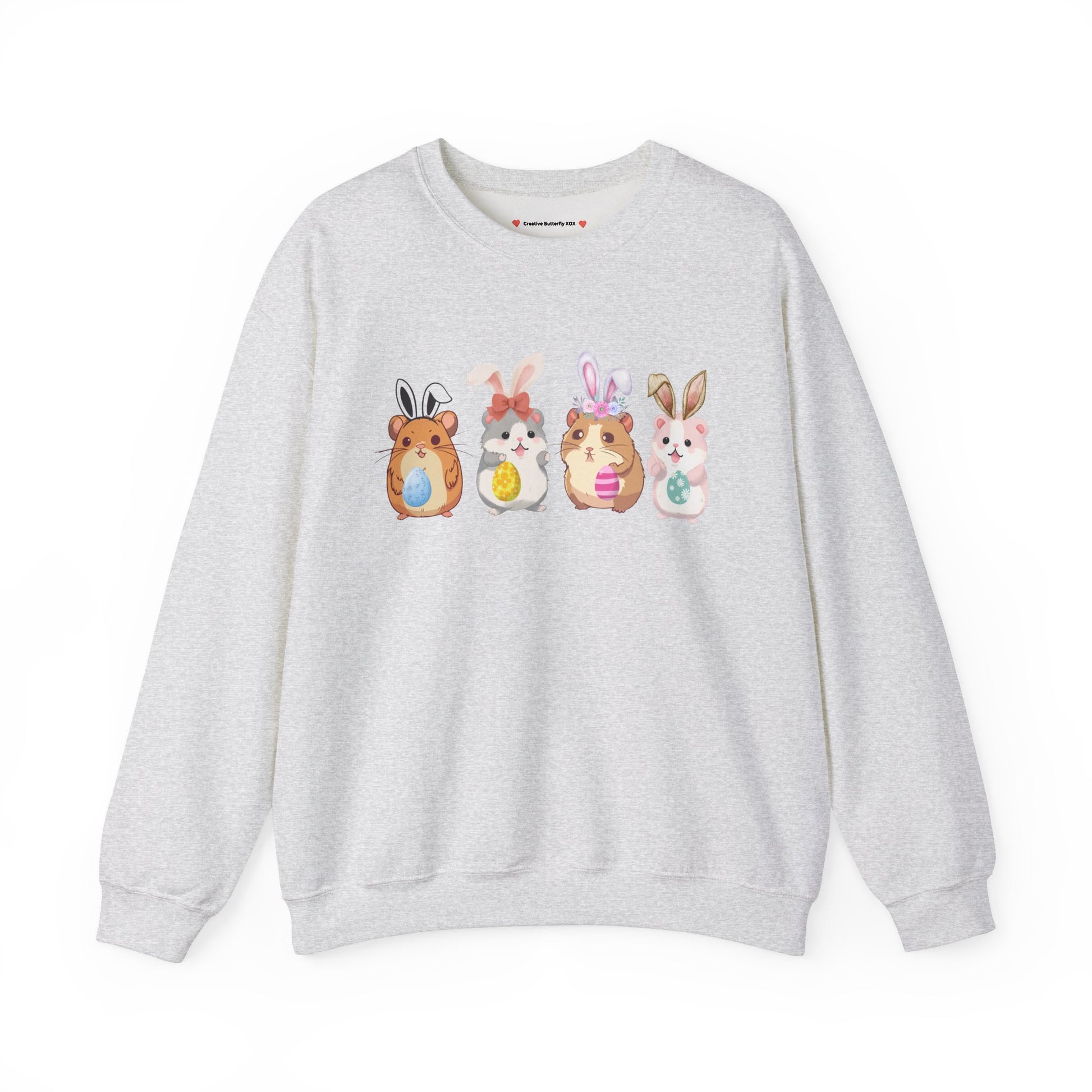 Easter hamster clothing cute bunny ears pullover cozy rodent mouse holiday spring outfit - color soft grey