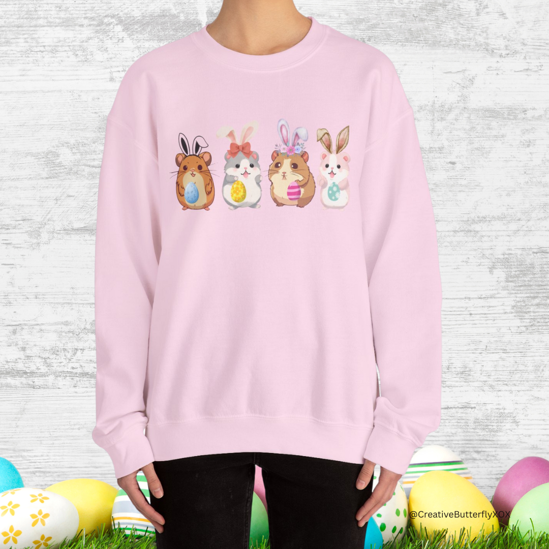 Easter hamster sweater kawaii bunny ears rodent pullover cozy festive spring holiday outfit