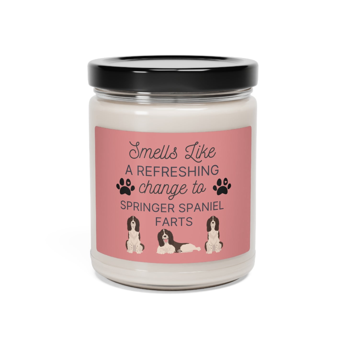 Funny Springer Spaniel gift candle Scented candle for dog lovers