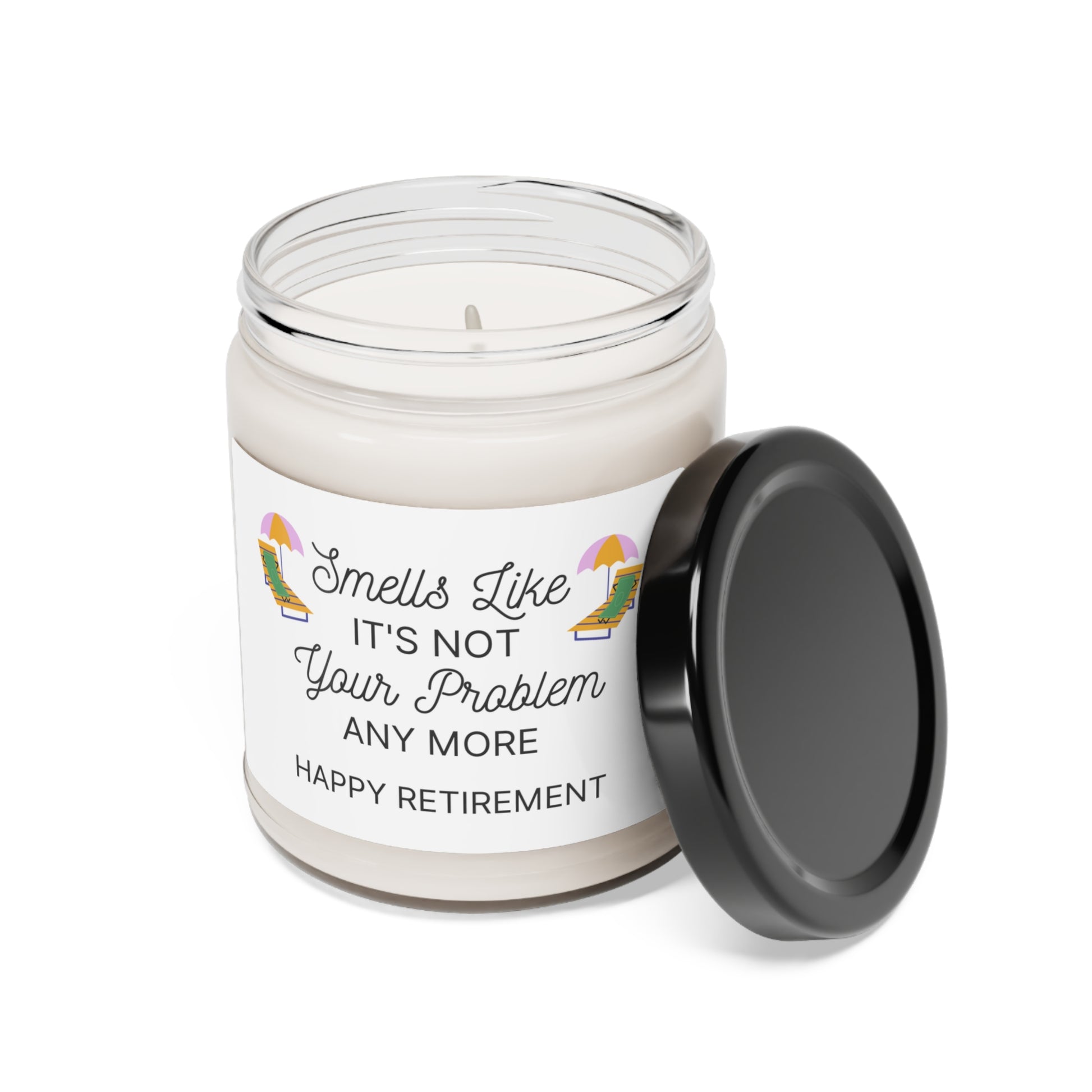 Funny retirement candle scented soy candle 9oz great for retirees - coworker candle gift happy retirement 