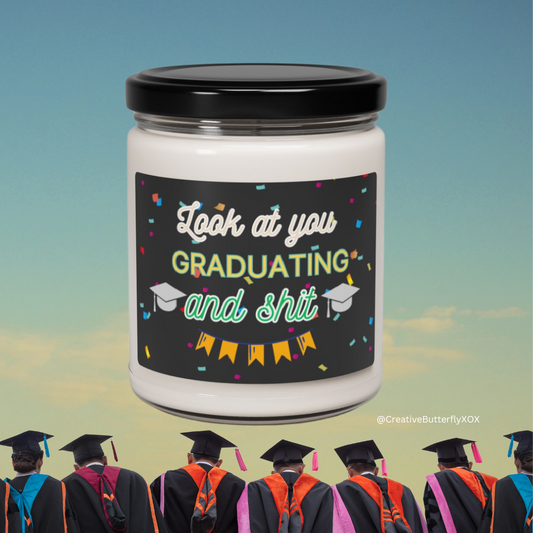 Graduation Candle Gift, Funny Grad Gift For Her, Graduation Gift, Scented Soy Wax Candle 9oz, High School Graduation, College Graduation