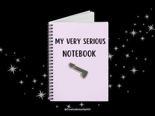 My very serious notebook funny penis notebook for coworkers hilarious office gag gift Big dick funny notebook gift