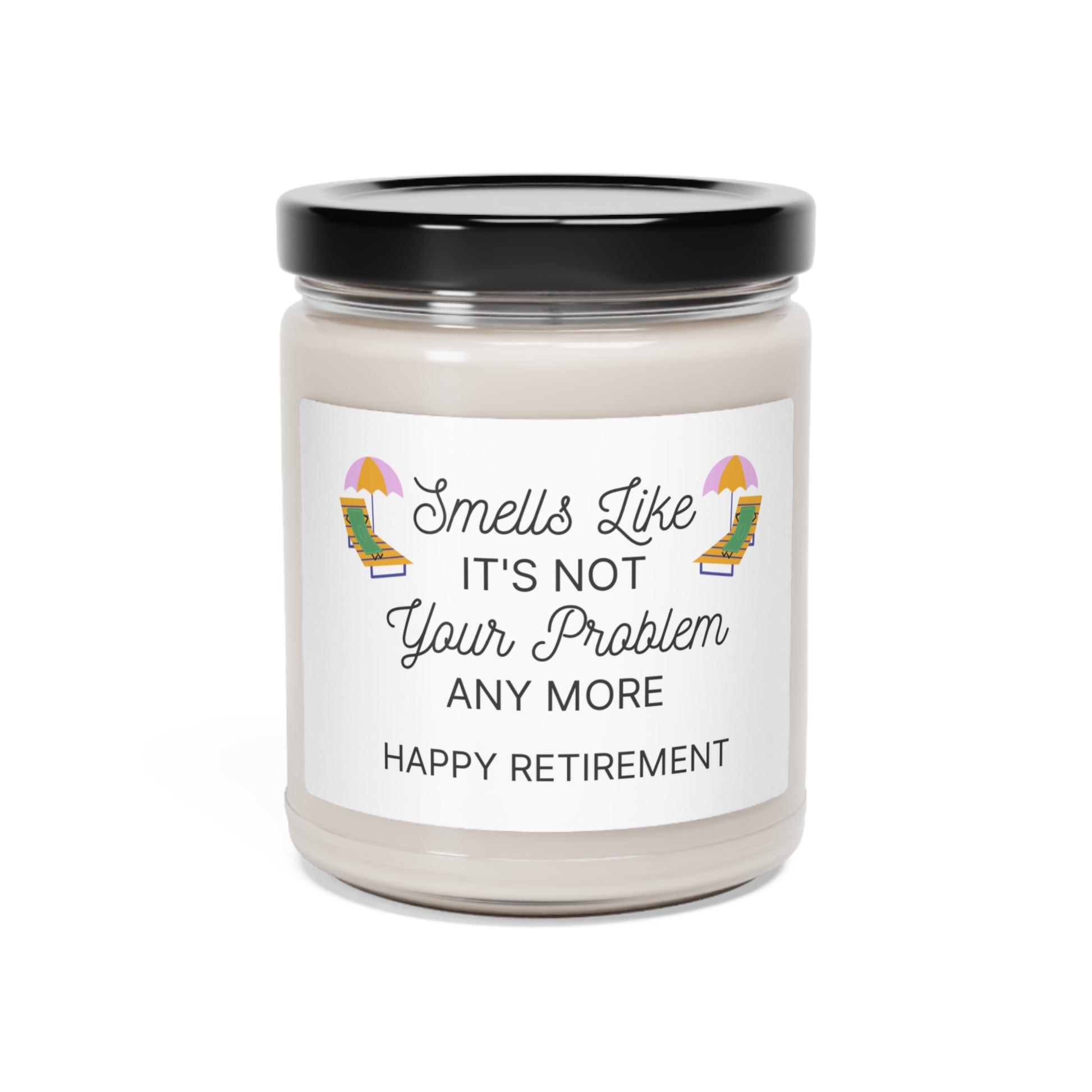 Retirement gift candle for coworker friend or family member, gag gift funny candle retirees 