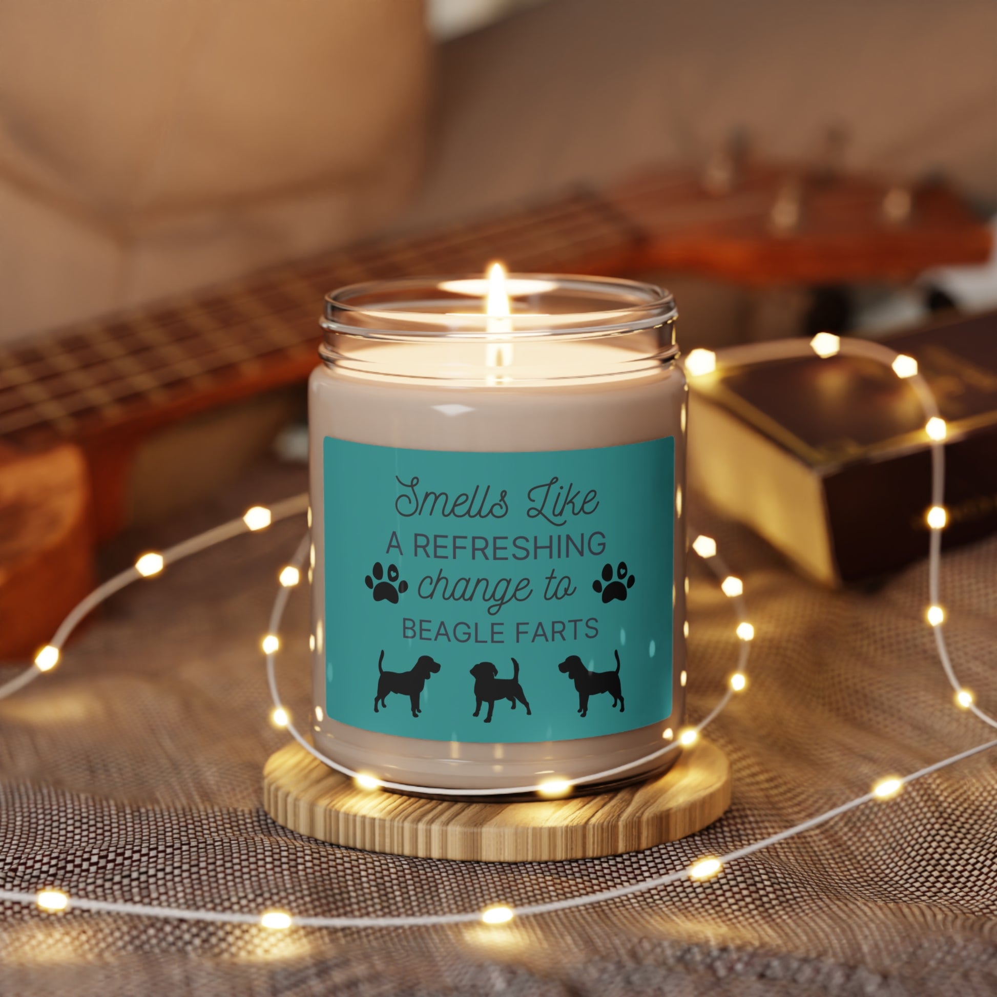 Beagle Farts Funny Candle | Unique Beagle Gift for Dog Owners